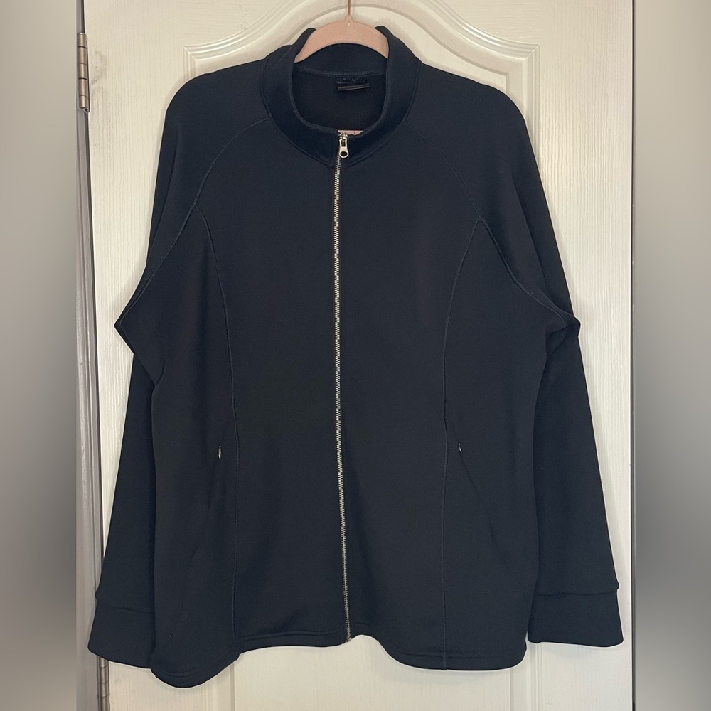 32 Degrees Black Jacket with Stand-Up Collar